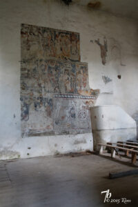 Wandmalereien an der Nordwand der Kirche in Schmiegen, Rumaenien